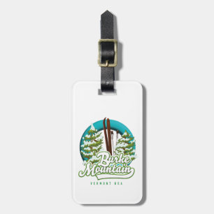 Bromley Mountain Peru Vermont US Ski logo Luggage  Tag