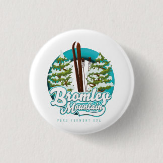 Bromley Mountain Peru Vermont US Ski logo Trucker 3 Cm Round Badge