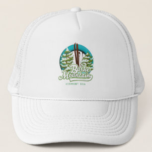 Bromley Mountain Peru Vermont US Ski logo Trucker  Hat