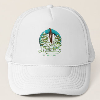 Bromley Mountain Peru Vermont US Ski logo Trucker  Hat