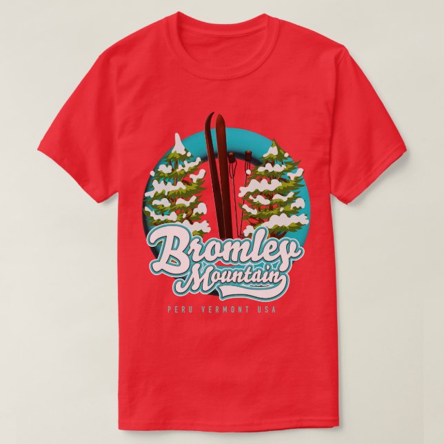 Bromley Mountain Peru Vermont US Ski T-Shirt (Design Front)