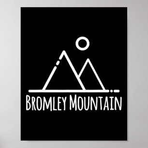 Bromley Mountain Ski Skier Skiing Camping Hiking H Poster