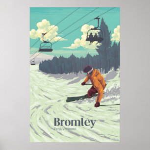 Bromley Vermont Ski Resort Travel Poster