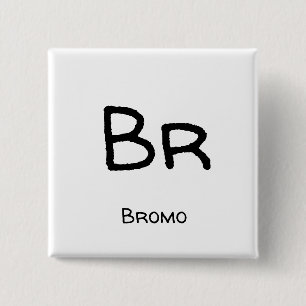 Bromo - Br 15 Cm Square Badge