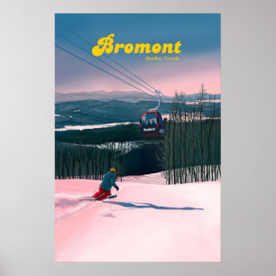 Bromont Canada Ski Resort Travel Poster