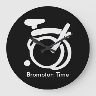 Brompton Black & White wall Clock