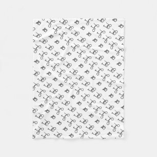 Brompton Folding Bike Bicycle Fleece Blanket