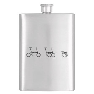 Brompton Folding Bike Bicycle Hip Flask