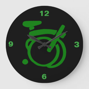 Brompton Racing green wall Clock