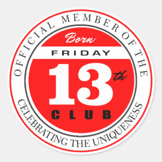 Bron Friday 13th Club Classic Round Sticker