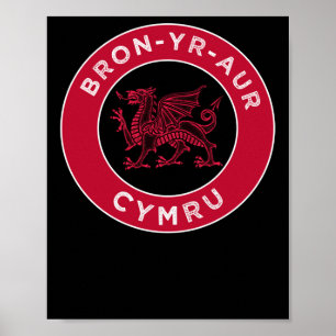 Bron-yr-aur Welsh Place Names Cymru Sticker  Poster