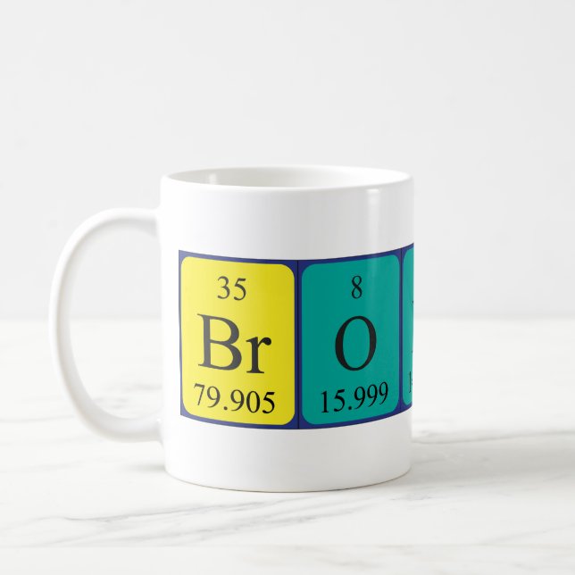Bronagh periodic table name mug (Left)