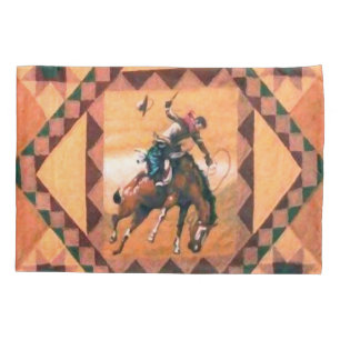 Bronc Rider Western Cowboy Pillowcase
