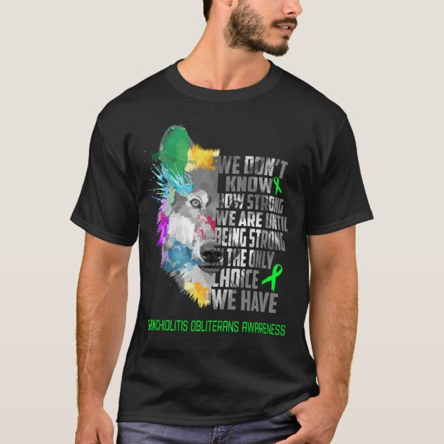 Bronchiolitis Obliterans Awareness Ribbon Support  T-Shirt (Front)