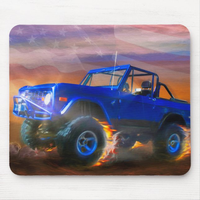 Bronco 4X4 “OFF ROAD RAGER” Mouse Mat (Front)