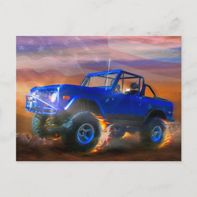 Bronco 4X4 “OFF ROAD RAGER” Postcard (Front)