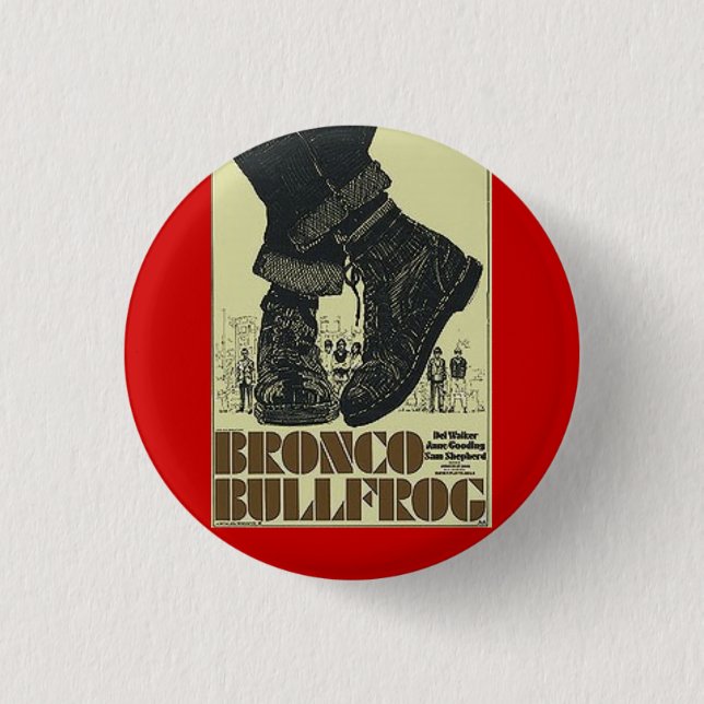 bronco bullfrog 3 cm round badge (Front)