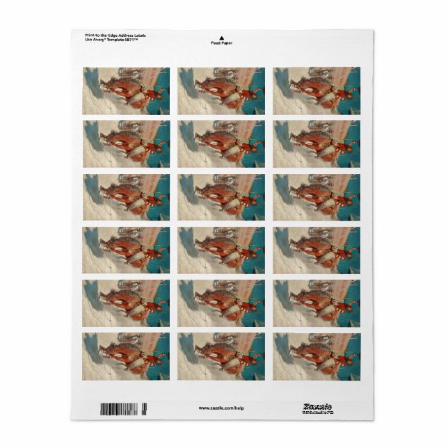 Bronco Buster, 1906 by Newell Convers Wyeth Label (Full Sheet)