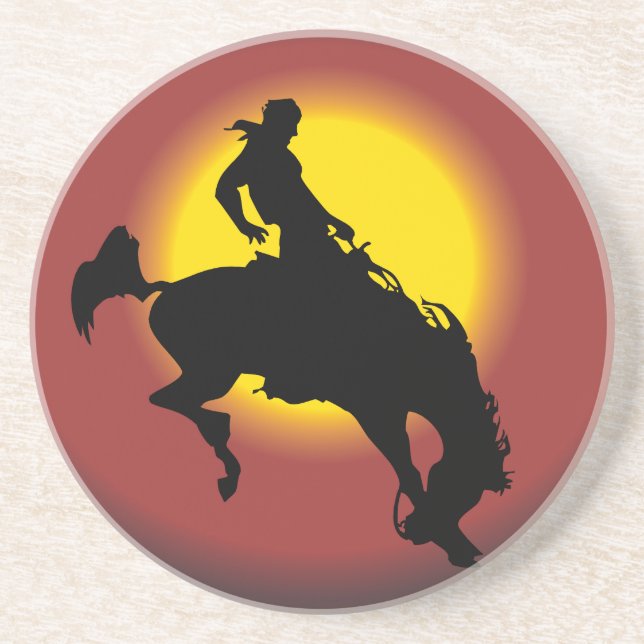 Bronco Buster Coaster (Front)