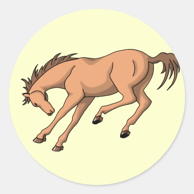 Bronco Classic Round Sticker (Front)