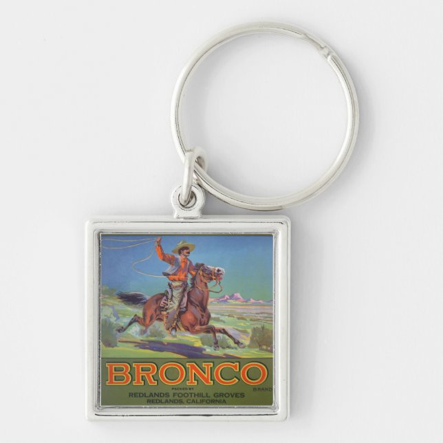'Bronco Oranges', c.1900 (colour litho) Key Ring (Front)