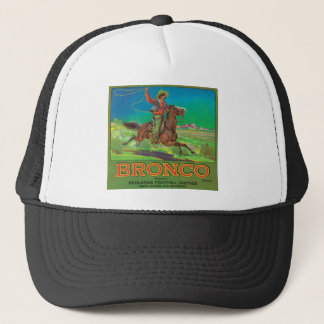 Bronco Vintage Fruit Label Trucker Hat