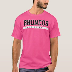 Broncos Mustang High School Volleyball T-Shirt