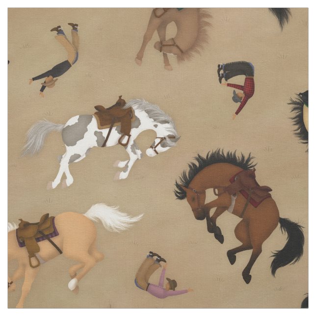Broncs and Cowboys (large scale) Fabric (Swatch)
