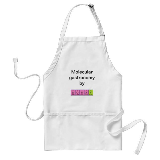 Bronny periodic table name apron (Front)