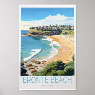 Bronte Beach Travel Poster - Stunning Australia