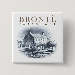 Bronte Parsonage Home of the Brontes 15 Cm Square Badge