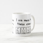 Bronte periodic table name mug (Front Right)