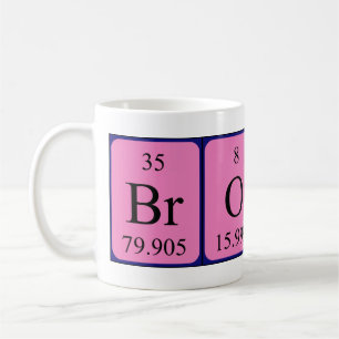 Bronte periodic table name mug