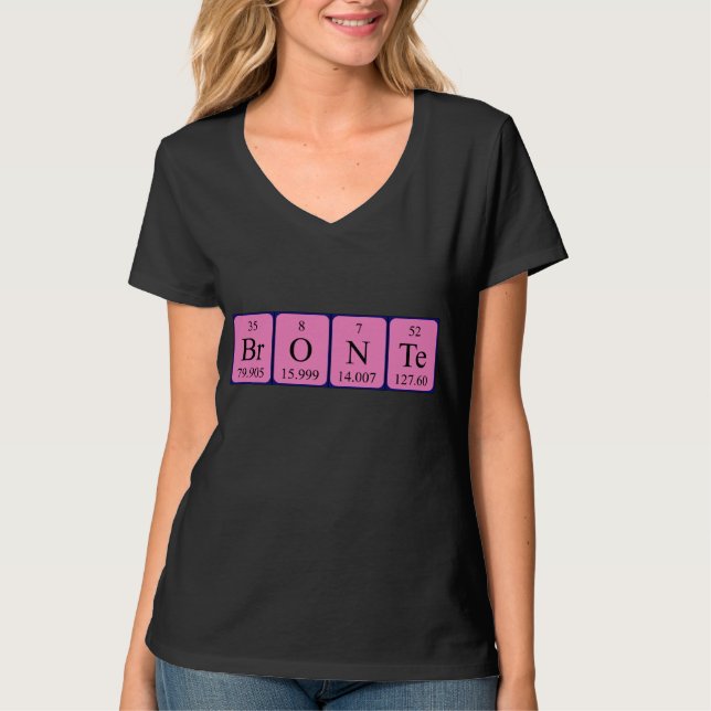 Bronte periodic table name shirt (Front)