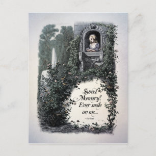 Brontë "Sweet Memory" Victorian Postcard