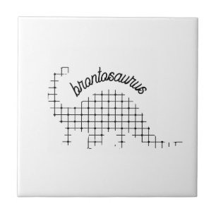 Brontosaurus Dinosaur Kids Room Tile