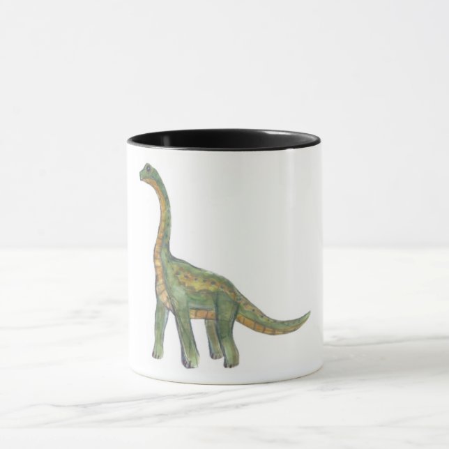 Brontosaurus dinosaur mug (Center)