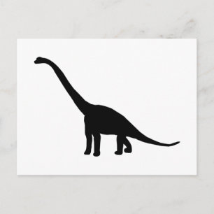 Brontosaurus   Dinosaur Shadow Dino Postcard