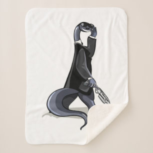 Brontosaurus Dressed As A Movie Character. Sherpa Blanket