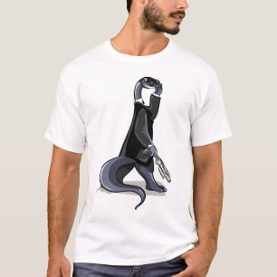 Brontosaurus Dressed As A Movie Character. T-Shirt