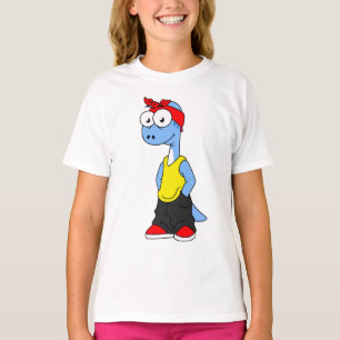 Brontosaurus Dressed In Hip Hop Clothing. T-Shirt