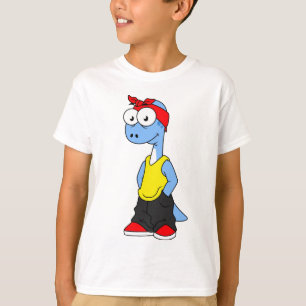 Brontosaurus Dressed In Hip Hop Clothing. T-Shirt