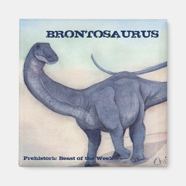 Brontosaurus Magnet (Front)