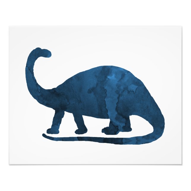 Brontosaurus - Navy Blue - Dinosaur Photo Print (Front)