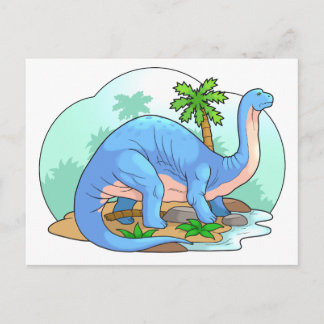 brontosaurus postcard