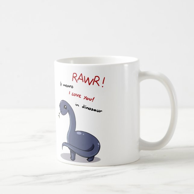 brontosaurus rawr means I love you:) Coffee Mug (Right)