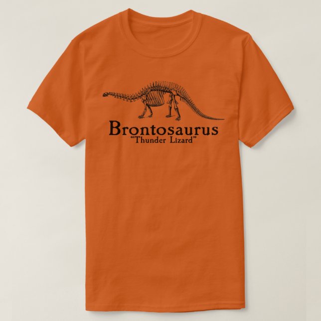 Brontosaurus Thunder lizard T-Shirt (Design Front)