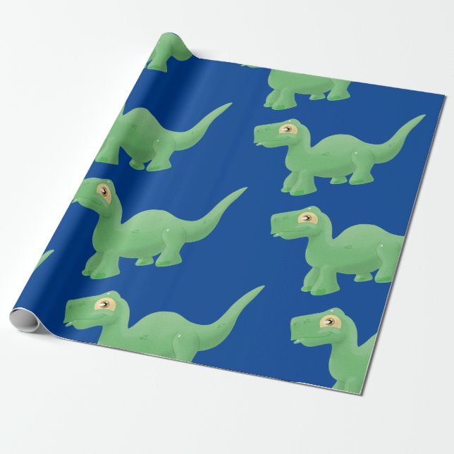 Brontosaurus Wrapping Paper (Unrolled)