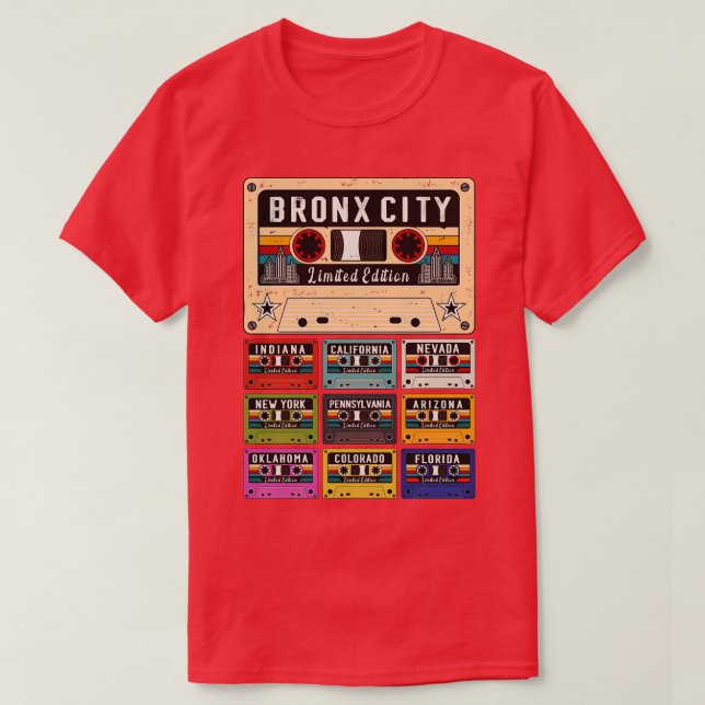 Bronx City retro T-Shirt (Design Front)