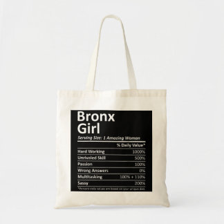 BRONX GIRL NY NEW YORK Funny City Home Roots USA G Tote Bag